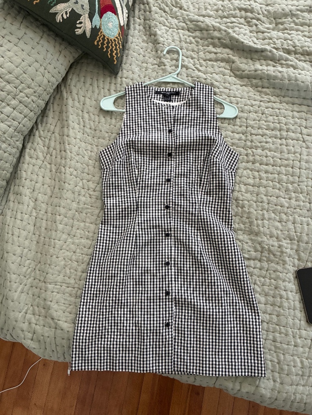 French Connection black and white gingham dress Size S